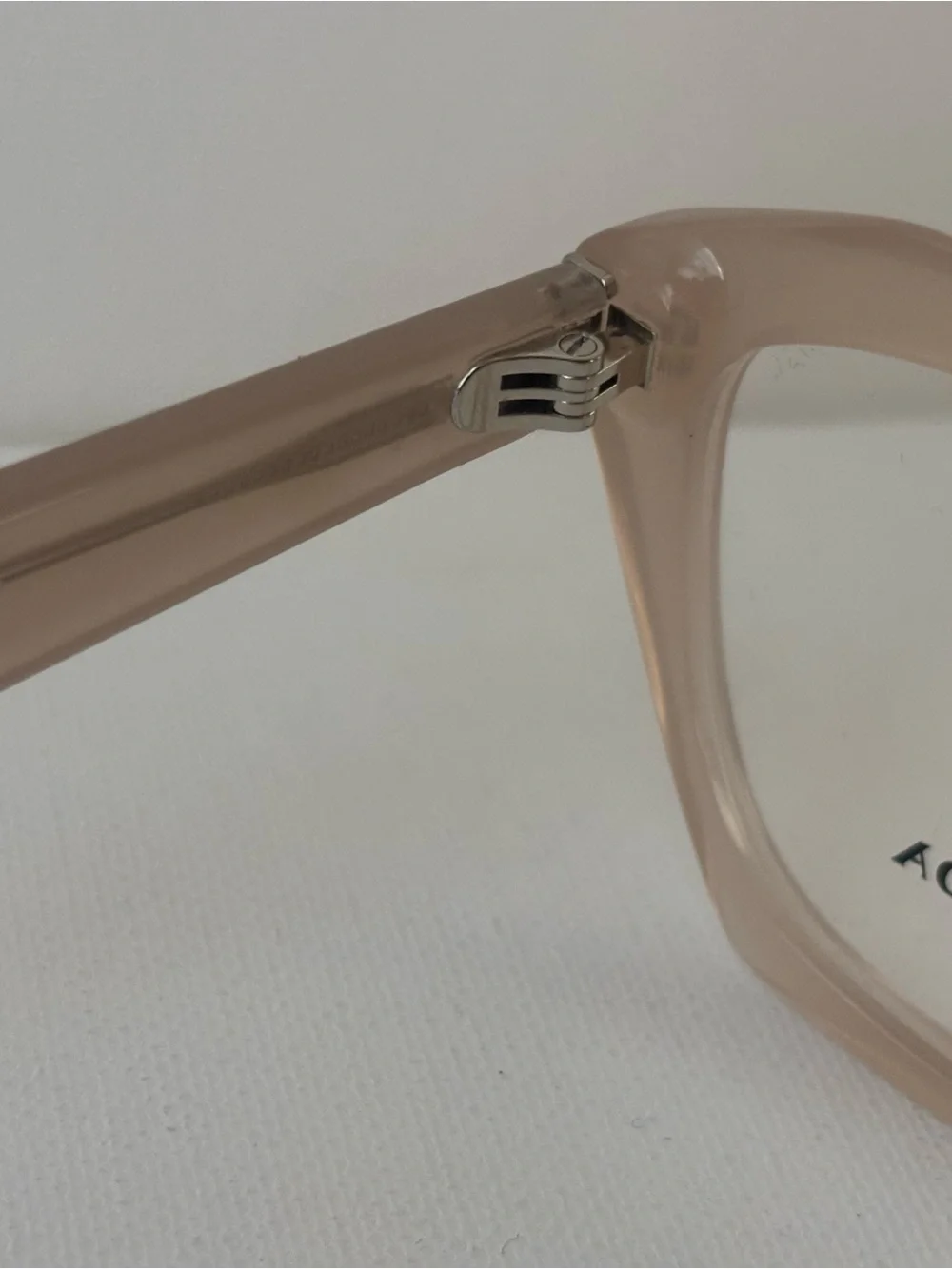 Prada Women's Translucent Nude Square Optical Glasses